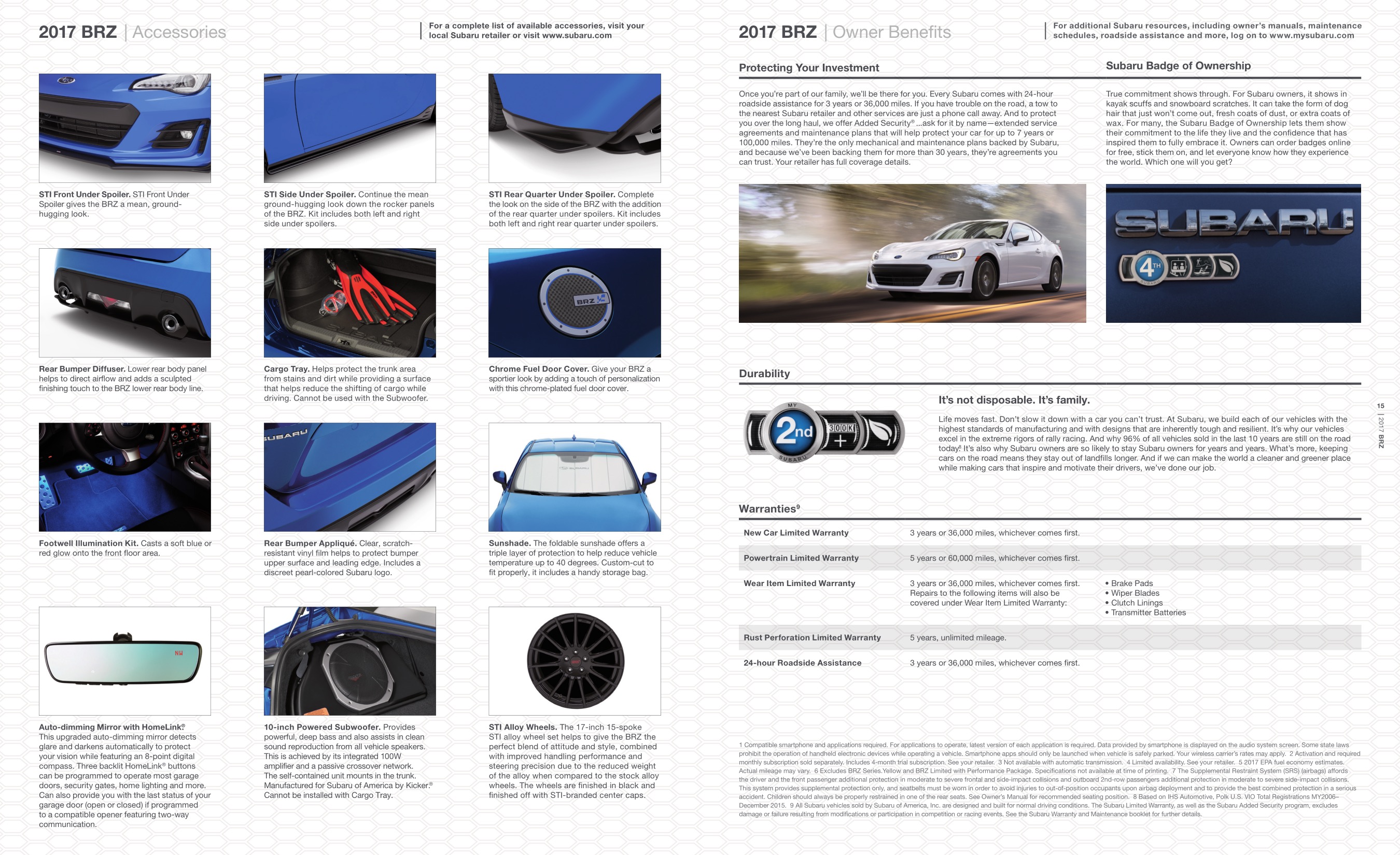 2017 Subaru BRZ Brochure Page 8